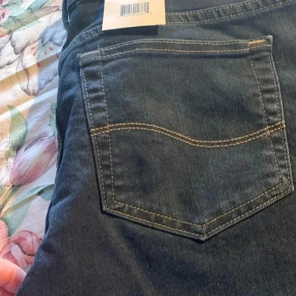 NWT Lee Women’s Petite  Black Jeans Size 12 P  With Wide Leg - Picture 3 of 6